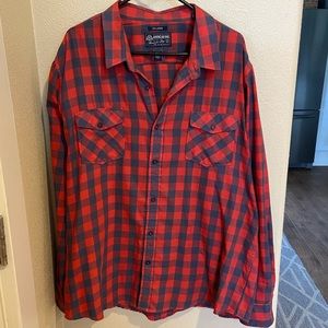 American Rag blue and red button up